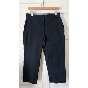 Talbots Navy Classic Curvy Cropped Chinos